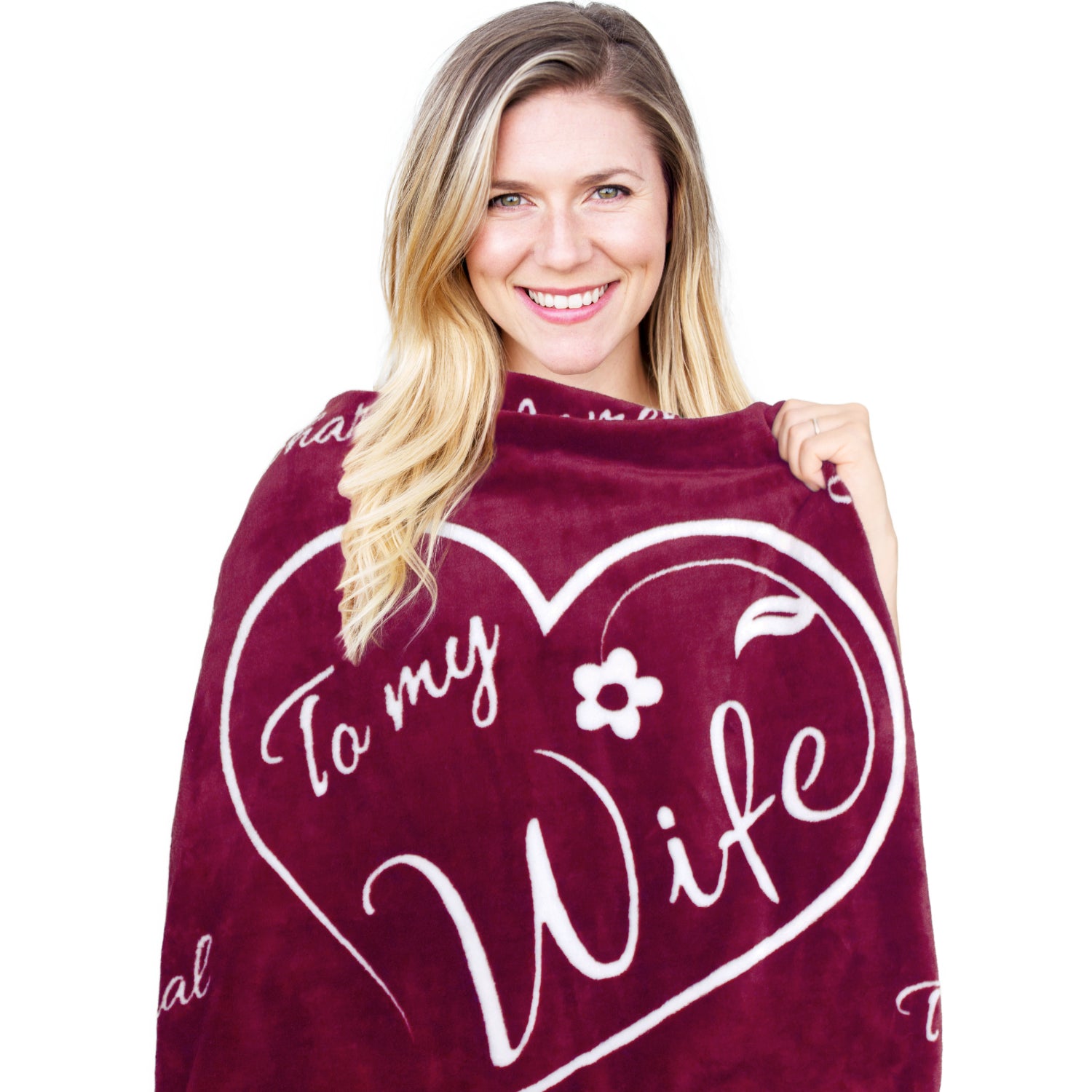 To my wife cheap fleece blanket