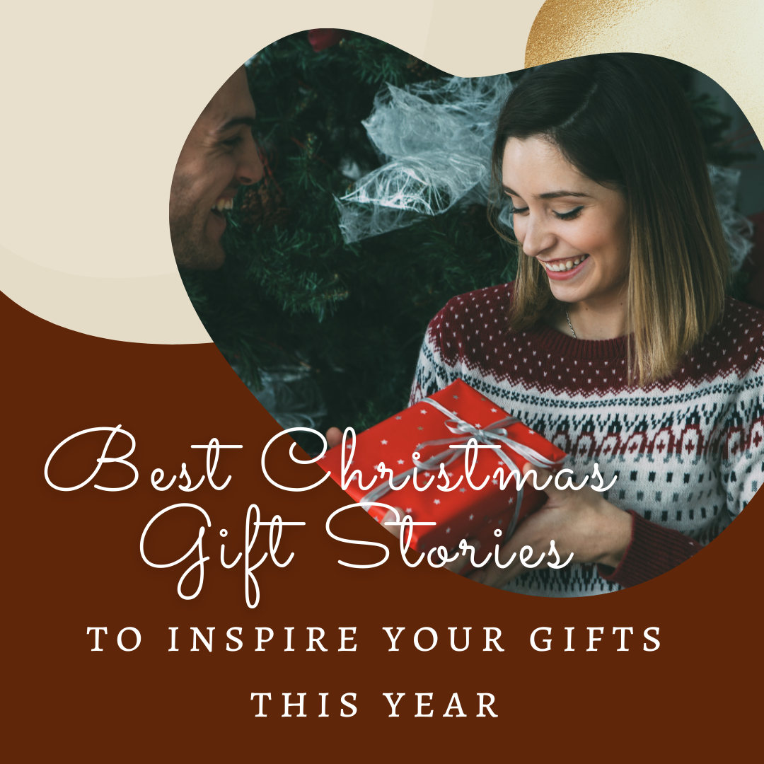 Best Christmas Gift Stories To Inspire Your Gifts This Year / a smiling woman receiving a gift