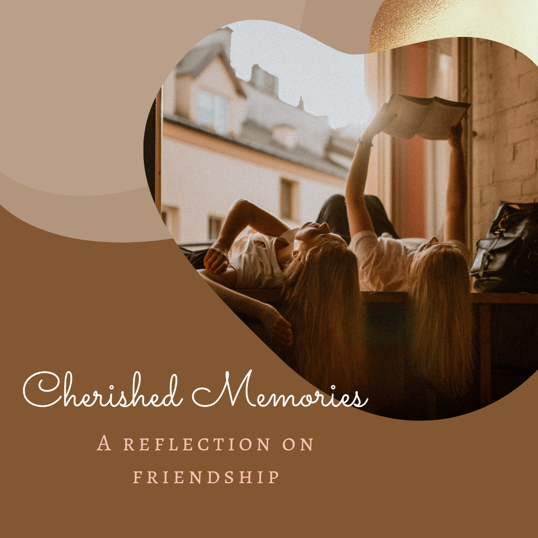 Cherished Memories: A Reflection on Friendship/ two girls reading on a windowsill 