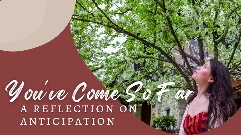 You've Come So Far: A Reflection on Anticipation / a picture a girl in the spring 