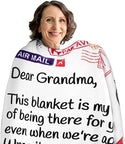 Mothers Day Gifts for Grandma, Gifts for Grandma Blanket - Throw Blanket 65”x50” (White)