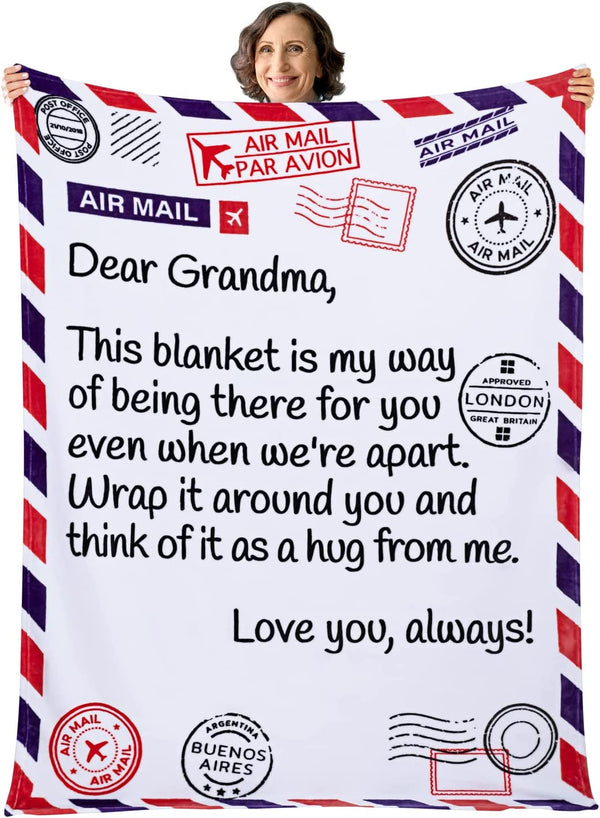 ButterTree Gifts for Grandma Blanket, Grandma Gifts from Grandkids, Best Grandma Christmas Gifts, Grandma Birthday Gifts from Grandchildren