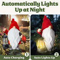 Solar Garden Decor Gnomes Garden Decorations for Yard & Lawn - Red