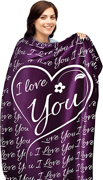 ButterTree I Love You Blanket Repeated