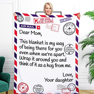 TKM Home Gifts For Mom, Christmas Birthday Gifts For Mom, Blanket To My Mom  Gift From Daughter Son, Best Mom Gifts, Mom Blanket