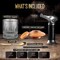 Premium Cocktail Smoker Kit for Drinks, Cocktail Smoker Kit with Torch, Bourbon Smoker - Aged Cocktail Smoker, Bourbon Smoker Kit for Drinks, Cocktail Smoker, Drink Smoker for Whiskey, Smoking Kit, Aged and Charred, Bourbon Smoking Kit,