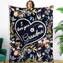 Mothers Day Gifts for Grandma Blanket 65”x50” (Flowers)