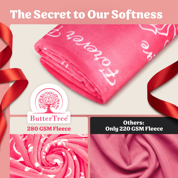 Daughter Gift Blanket (Rose Pink)
