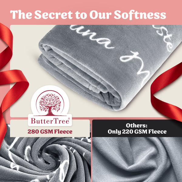 Spanish Mom Blanket Silver by ButterTree ButterTree Blankets