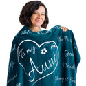 Aunt Gift Blanket (Coral Blue)