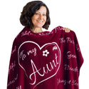 Aunt Gift Blanket (Merlot Red)