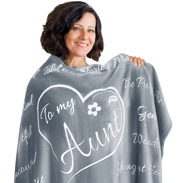 Aunt Gift Blanket (Silver)