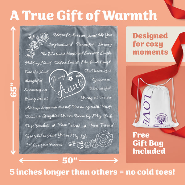 Aunt Gift Blanket (Silver)