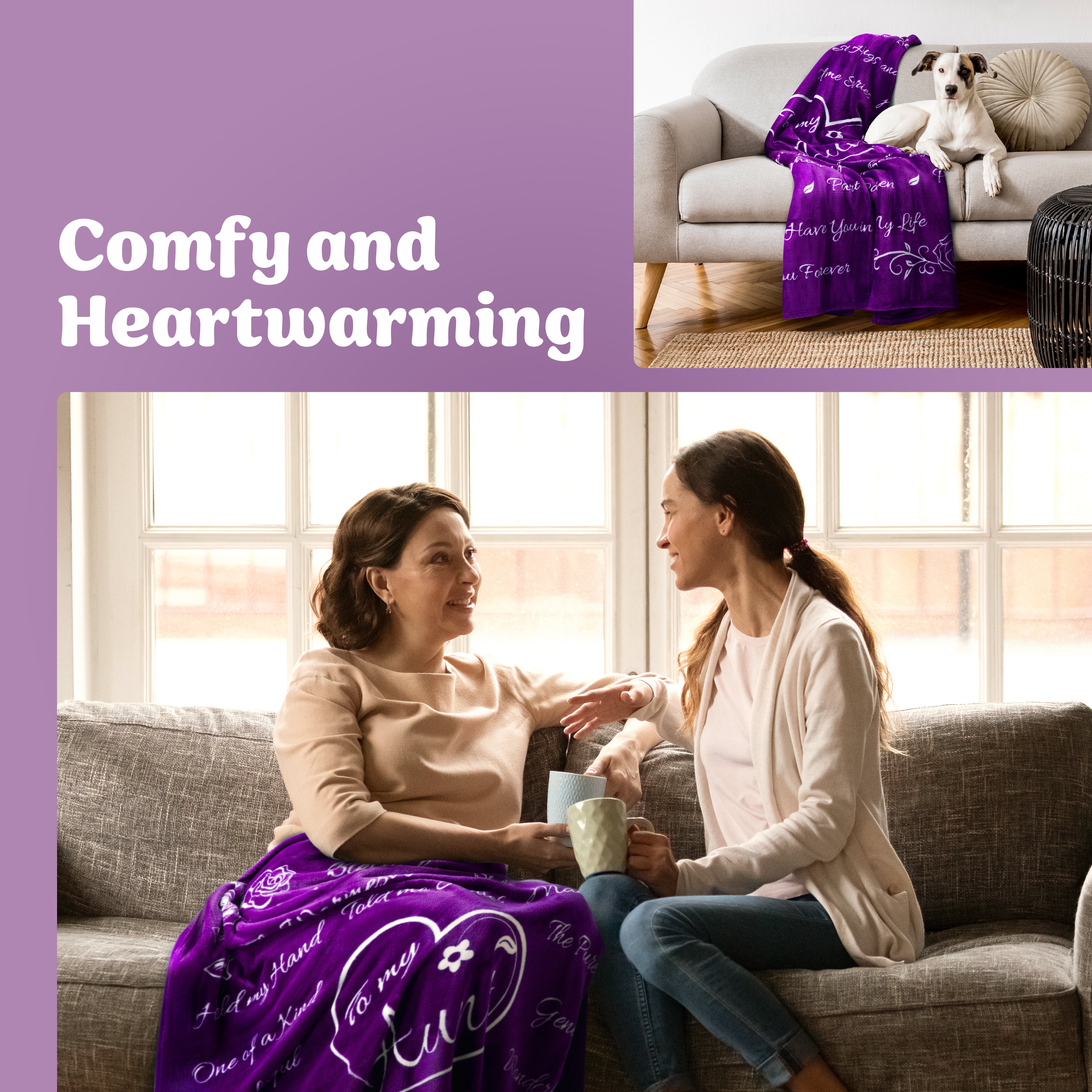 Aunt Gift Blanket (Purple)