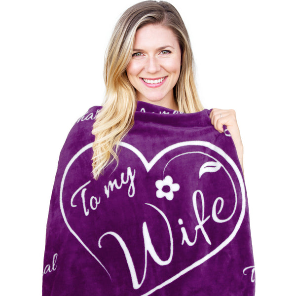 Wife Gift Blanket (Purple)