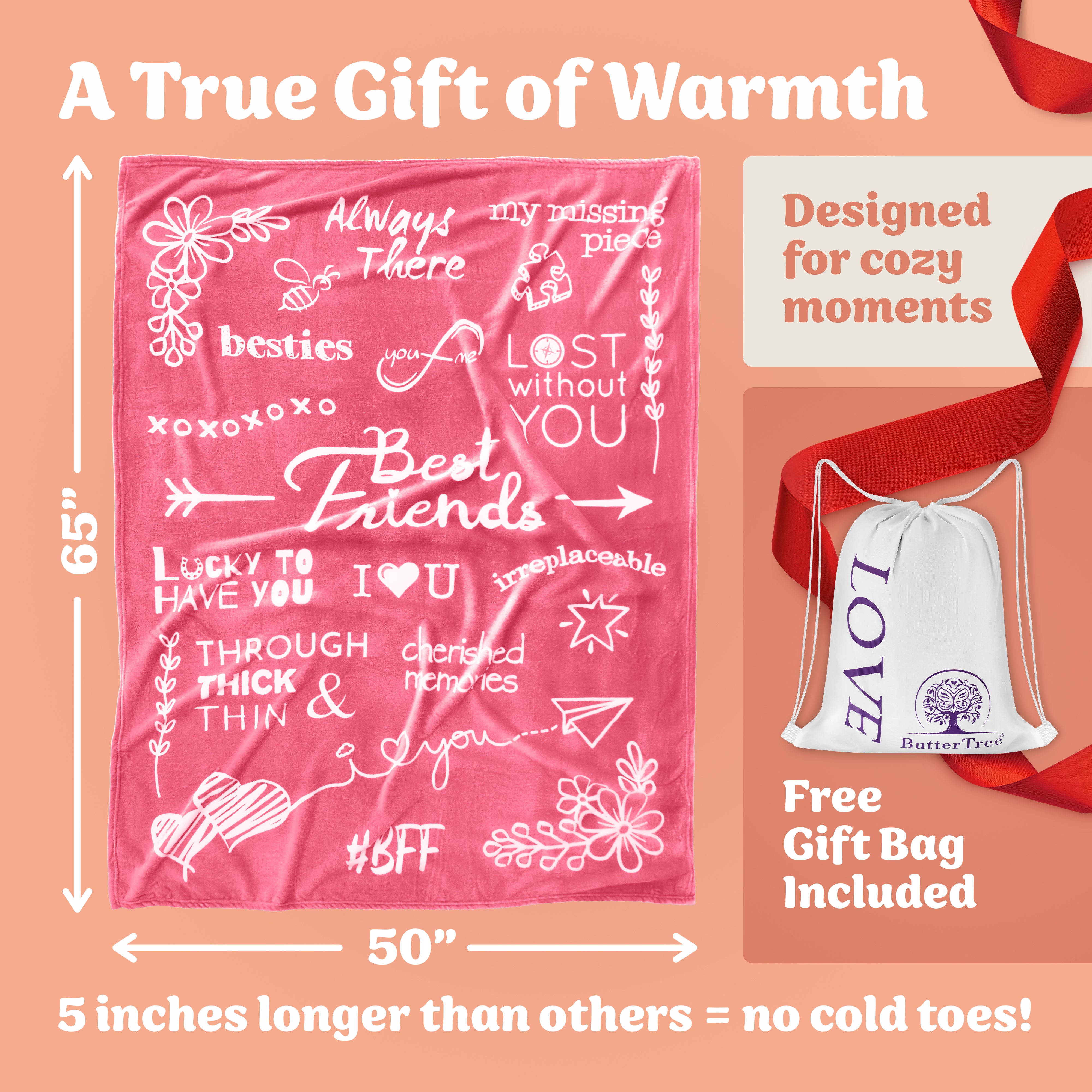 BFF Gift Blanket (Pink)