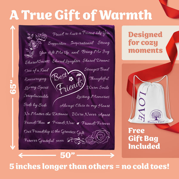 Best Friend Blanket (Aubergine)