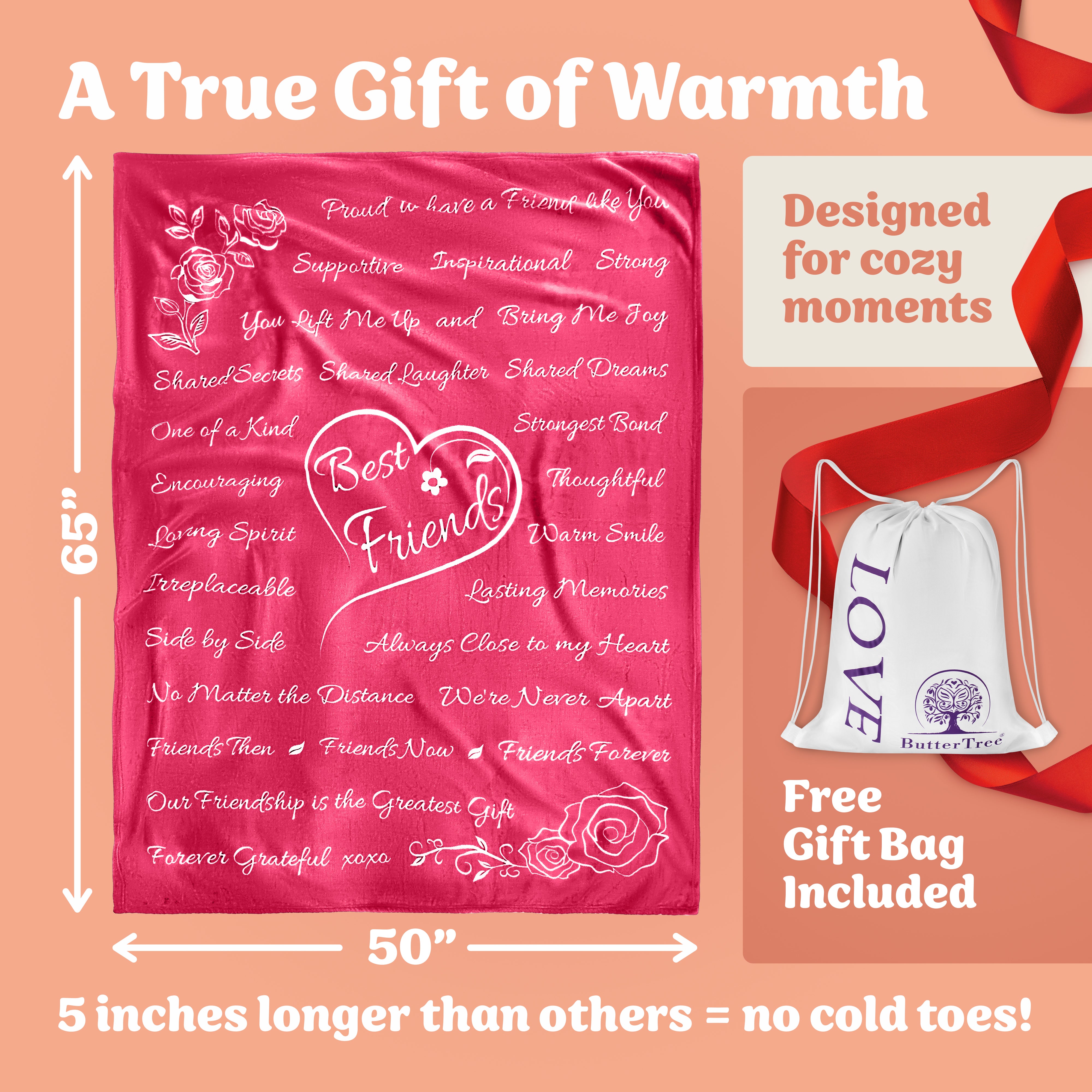 Best Friend Blanket (Classy- Rose Pink)
