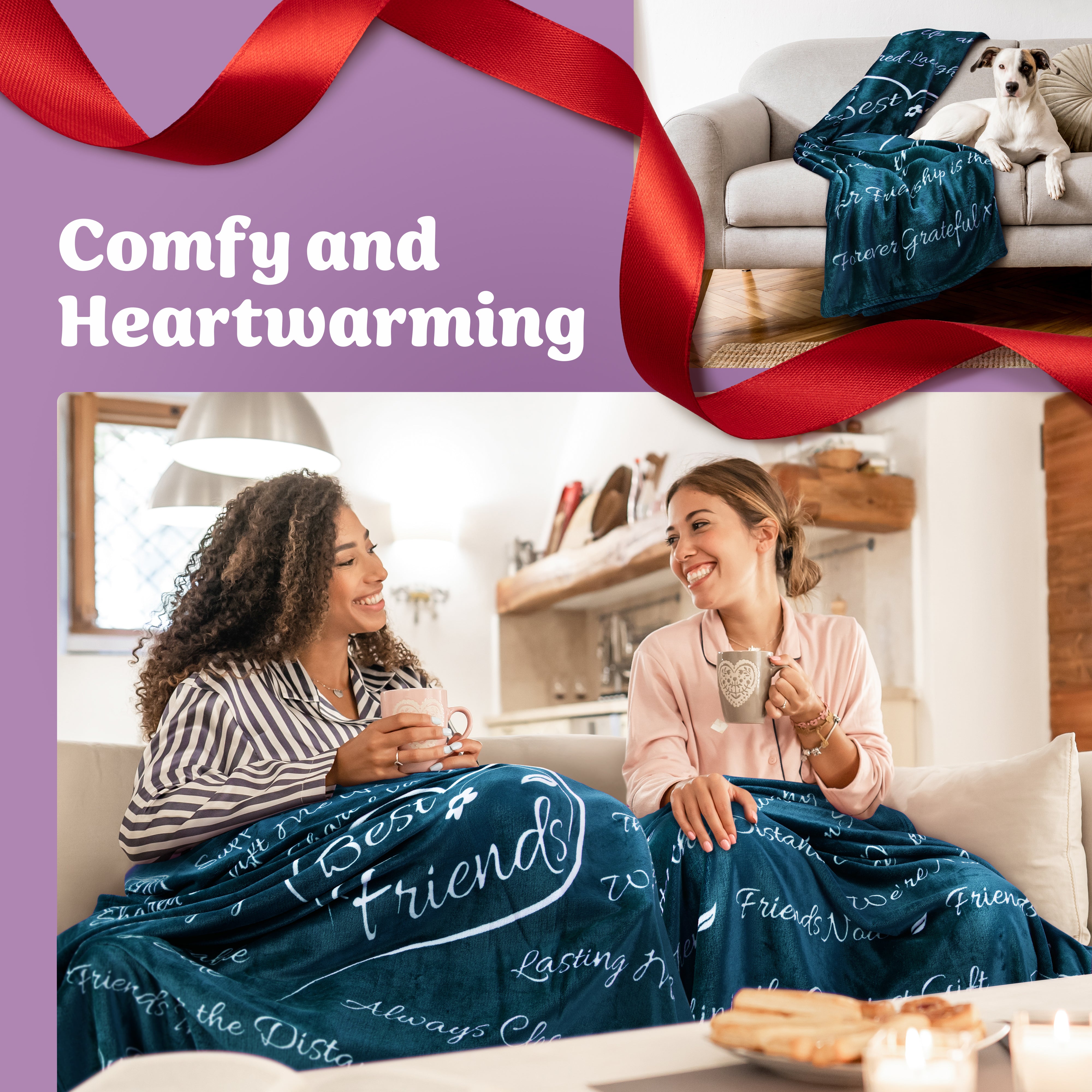 Best Friend Blanket (Coral Blue)