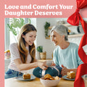 Daughter Gift Blanket (Coral Blue)