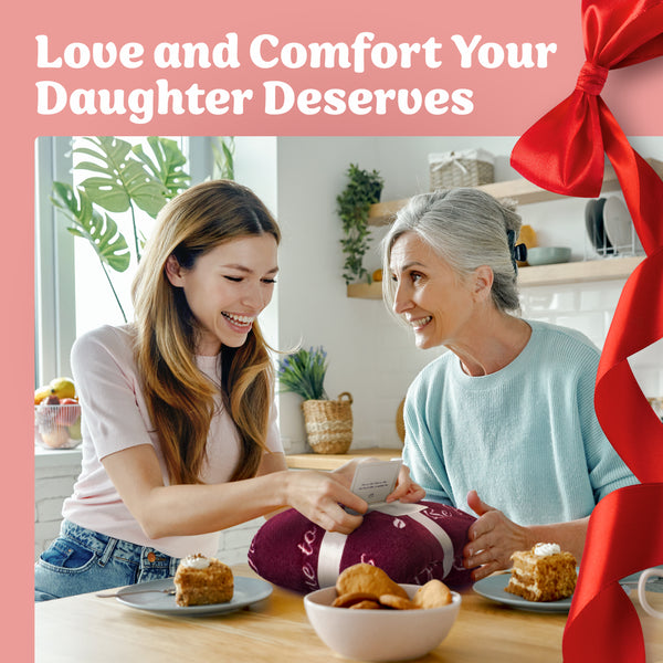 Daughter Gift Blanket (Merlot Red)