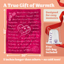 Daughter Gift Blanket (Rose Pink)