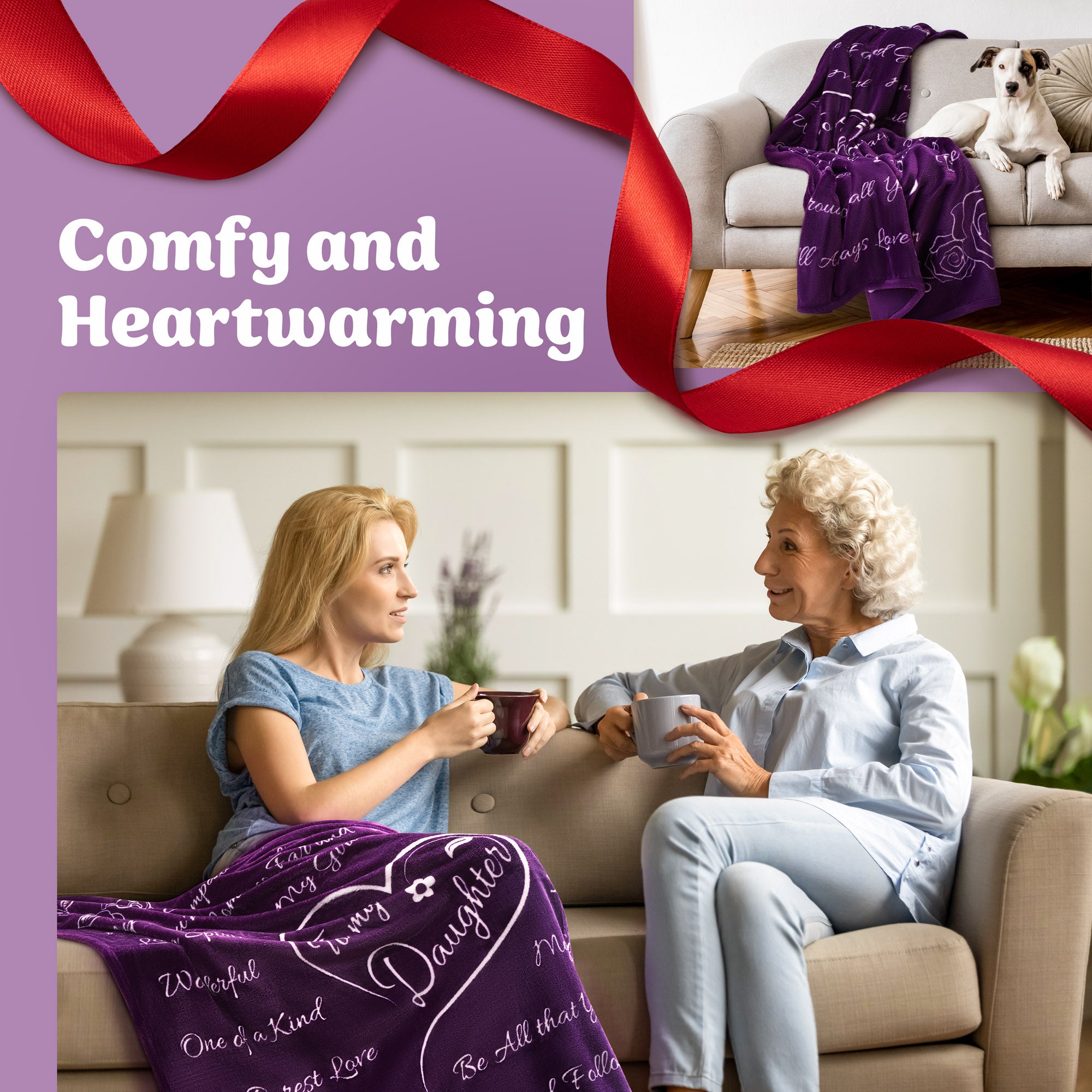 Daughter Gift Blanket (Purple)