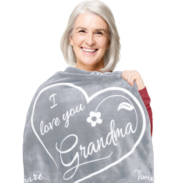 ButterTree Gifts for Grandma Blanket, Grandma Gifts from Grandkids, Best Grandma Christmas Gifts, Grandma Birthday Gifts from Grandchildren
