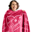 Grandma Gift Blanket (Pink)