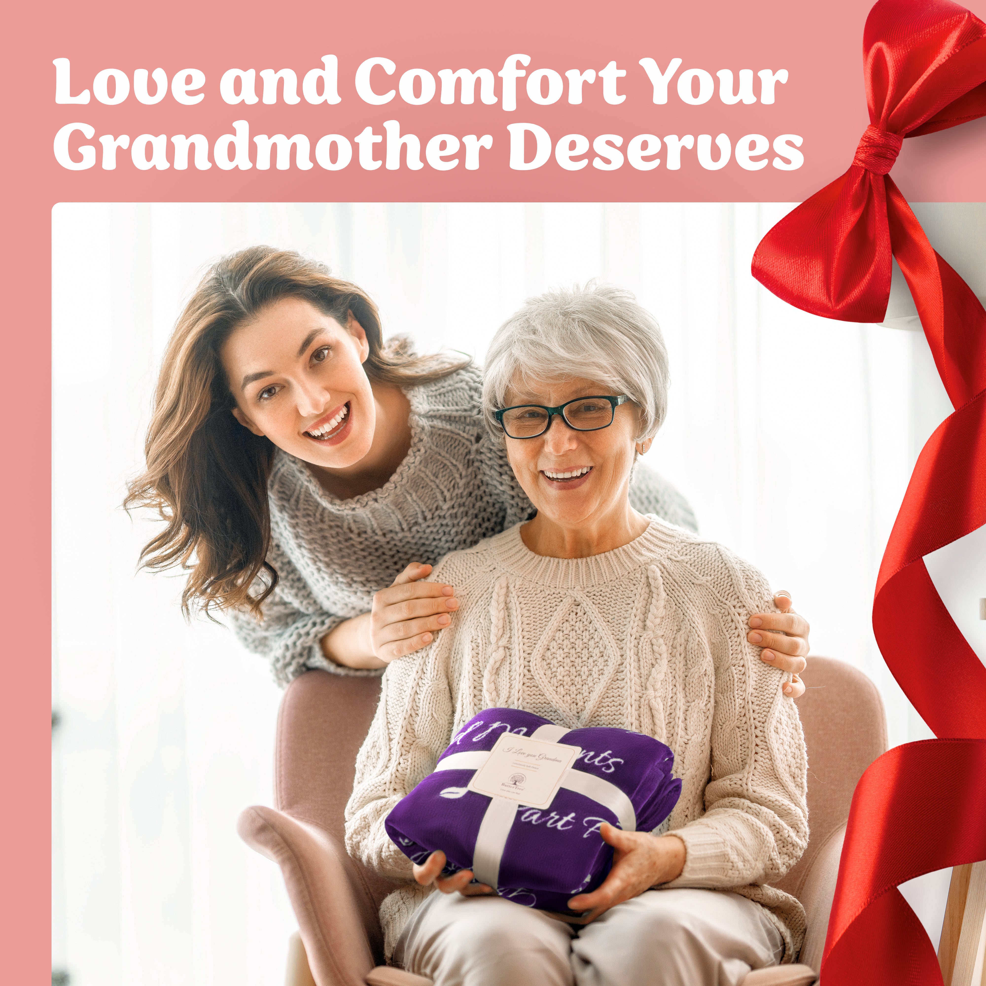 Grandma Gift Blanket (Purple)