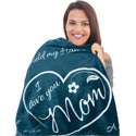 Mom Gift Blanket (Coral Blue)
