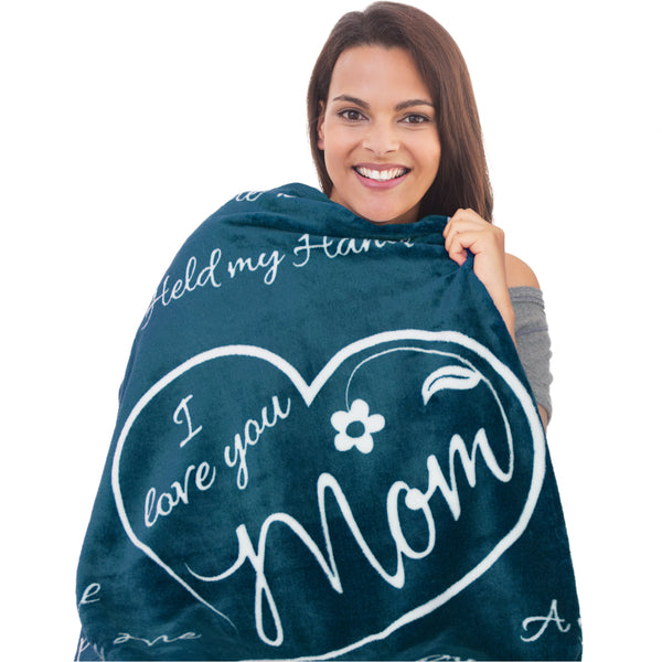 Gifts for Mom, Blanket for Mom Gifts, Christmas Gifts for Mom from Daughter, Mom Birthday Gifts, Gift for Mom from Son, Present I Love You Mom Blanket