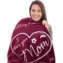Mom Gift Blanket (Merlot Red)