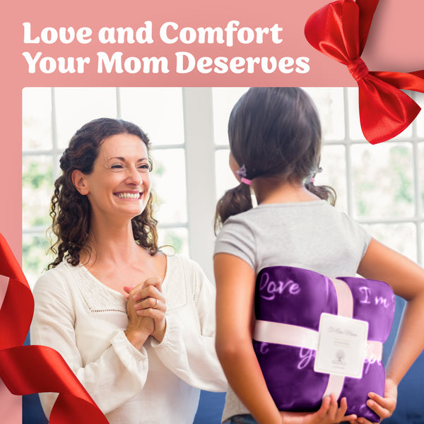 Mom Gift Blanket (Purple)