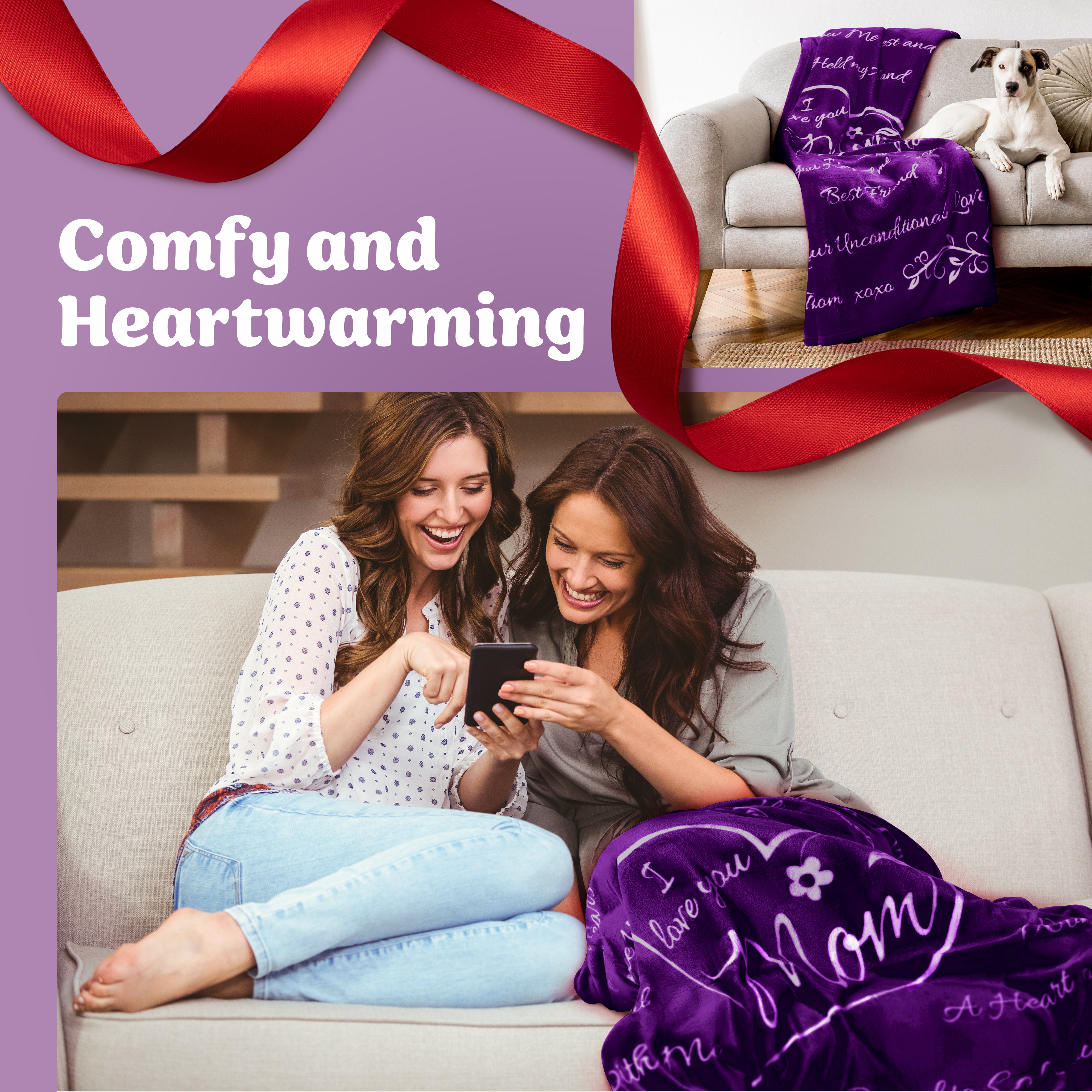 Mom Gift Blanket (Purple)
