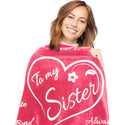 To My Sister GIft Blanket by ButterTree - Rose Pink