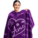 Te Amo Gift Blanket (Purple)