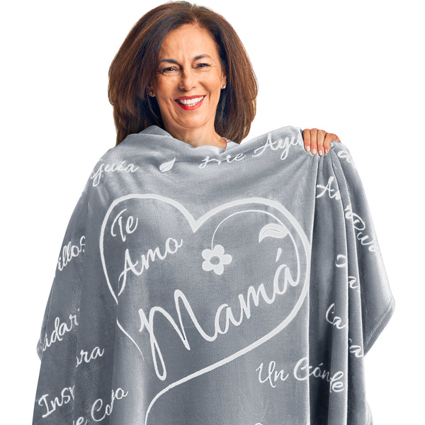 Mamá Gift Blanket (Silver)