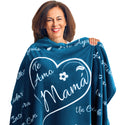 Mamá Gift Blanket (Coral Blue)