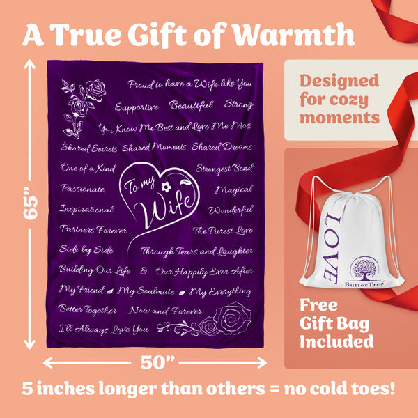 Wife Gift Blanket (Purple)