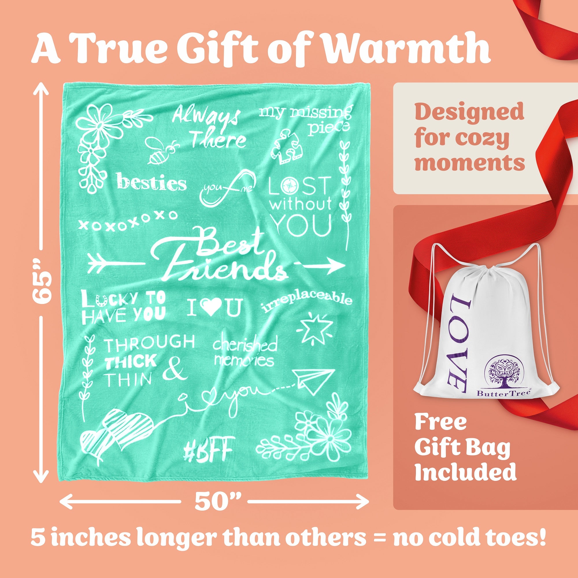BFF Gift Blanket (Teal)