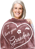Grandma Gift Blanket (Taupe)