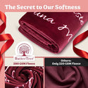Te Amo Gift Blanket (Merlot Red)